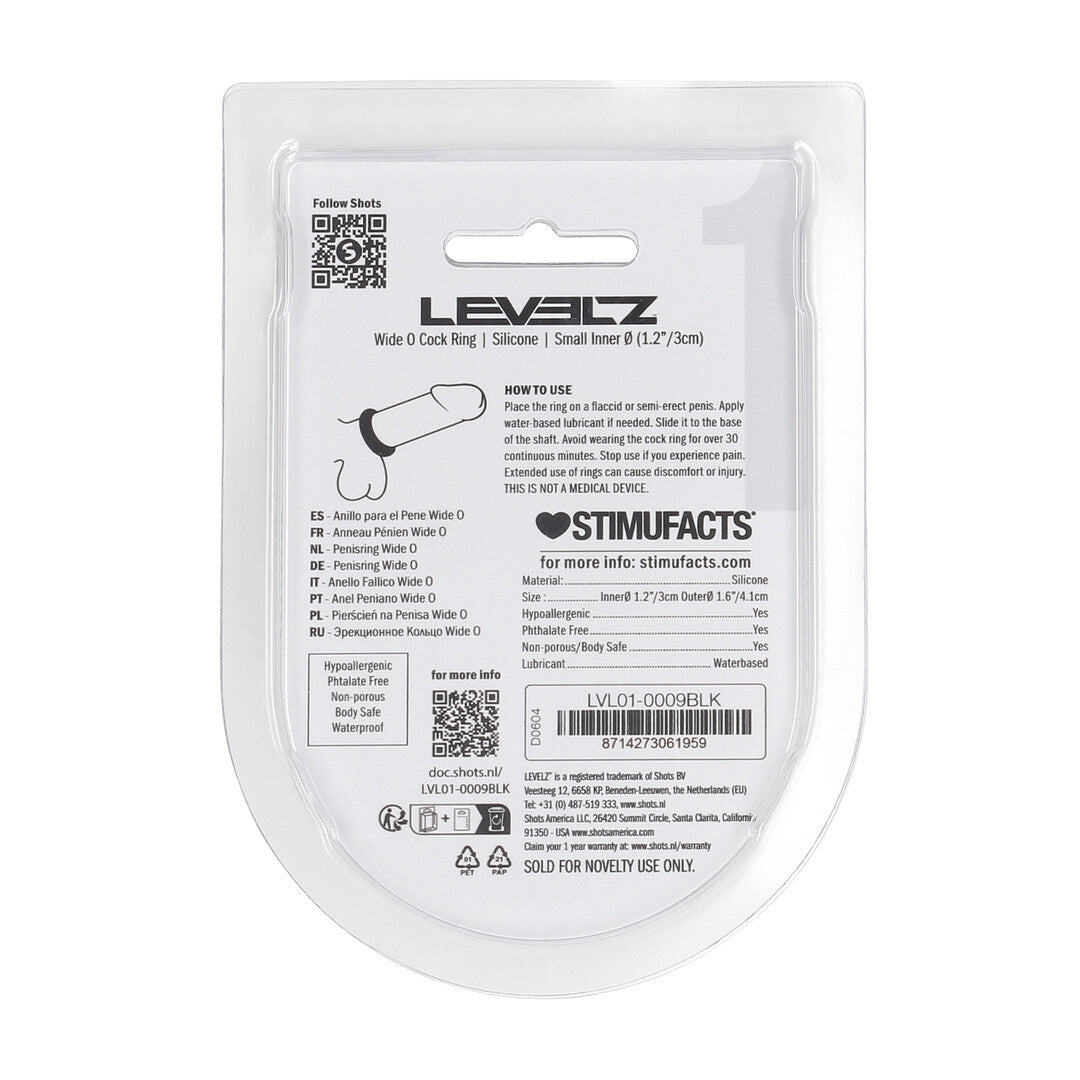 Levelz Wide O Silicone Cockring S 30mm