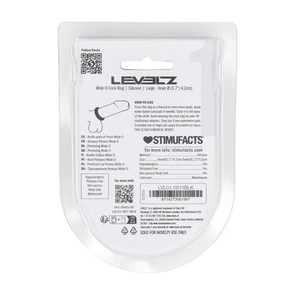 Levelz Wide O Silicone Cockring L 42mm