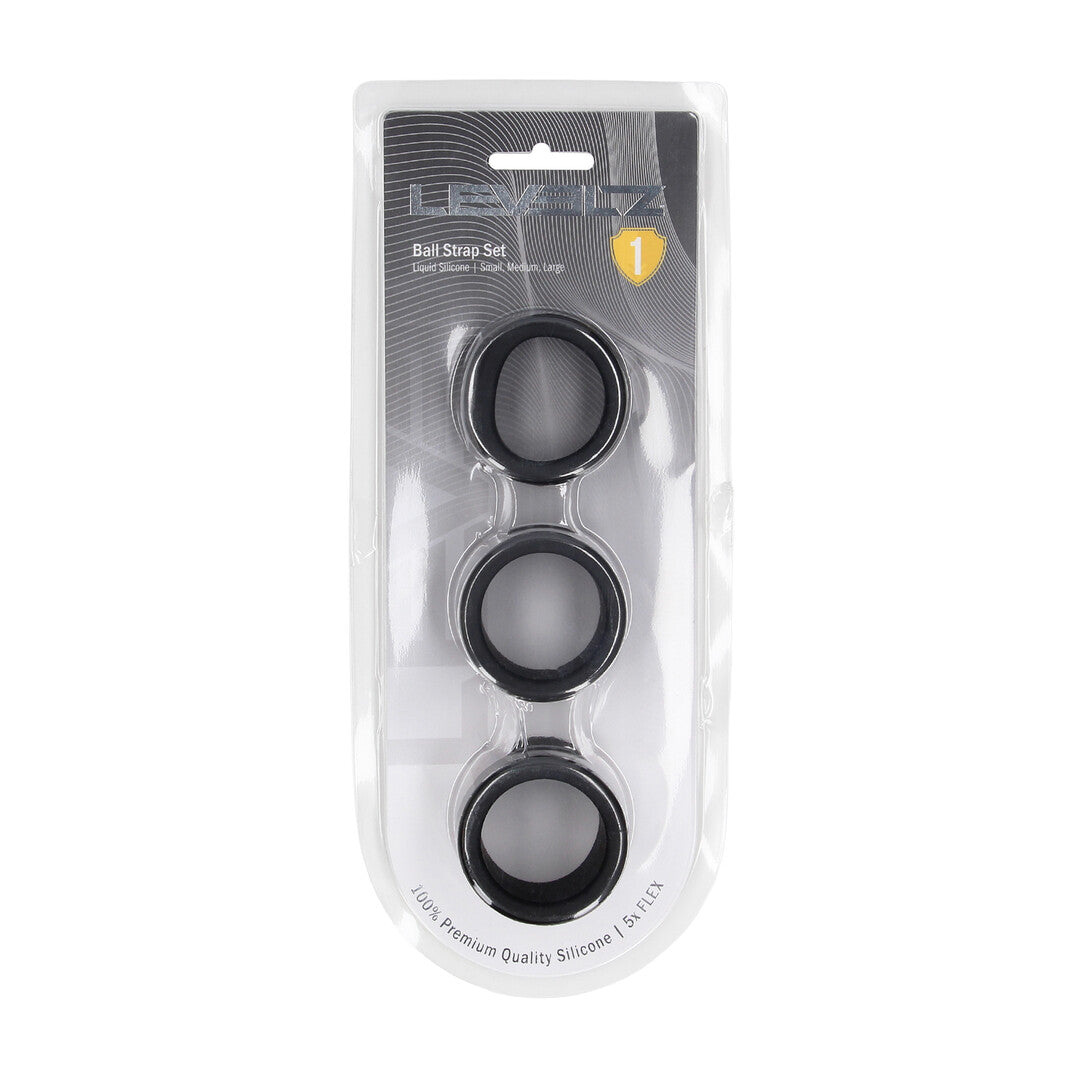 Levelz Liquid Silicone Ball Strap Set of 3 S/M/L