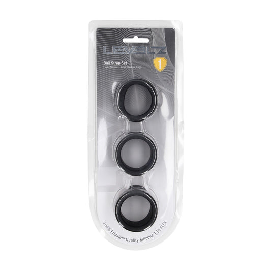 Levelz Liquid Silicone Ball Strap Set of 3 S/M/L