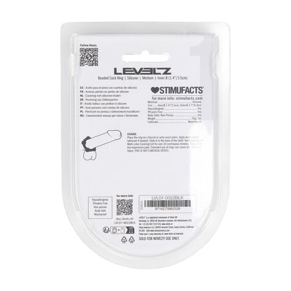 Levelz Beaded Silicone Cockring M 35mm