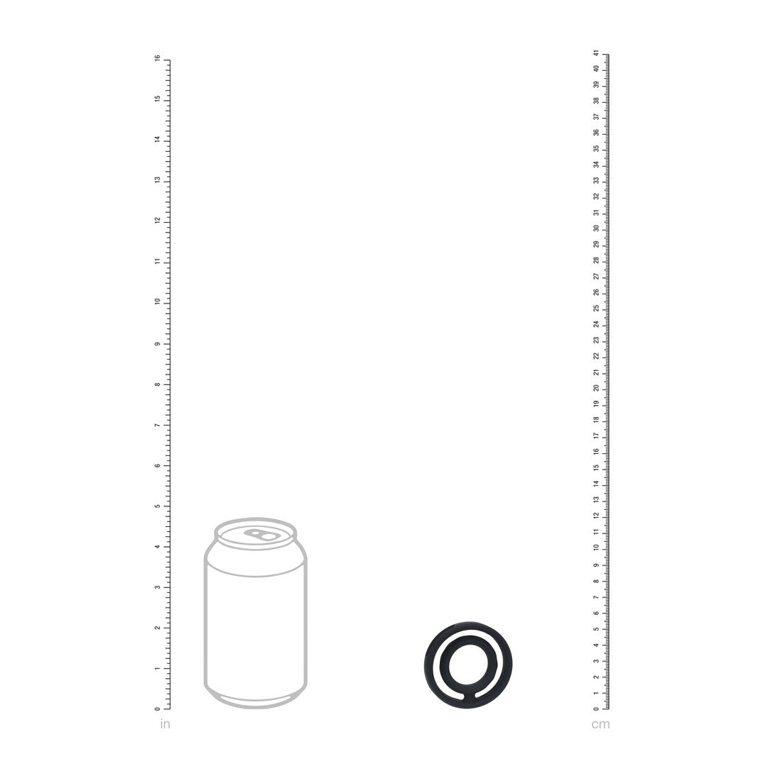 Levelz Classic Grooved Silicone Cock And Ball Ring