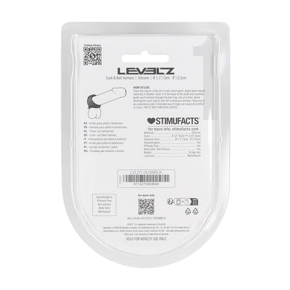 Levelz Silicone Cock And Ball Harness