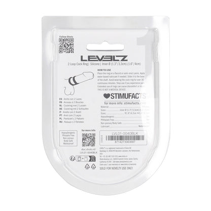 Levelz 2 Loop Silicone Cockring