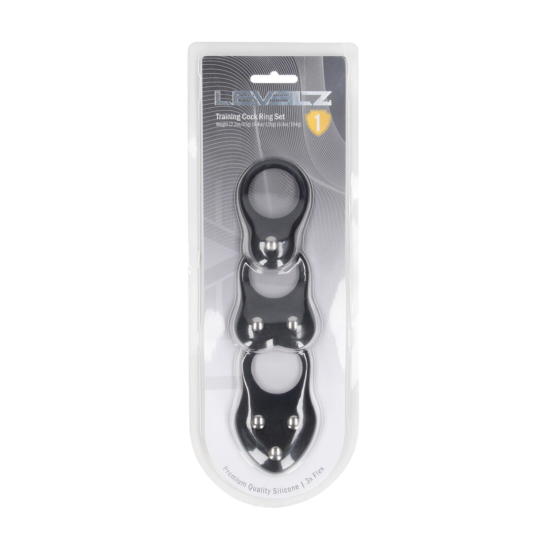 Levelz Silicone Training Cockring Set of 3 S/M/L