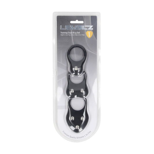 Levelz Silicone Training Cockring Set of 3 S/M/L