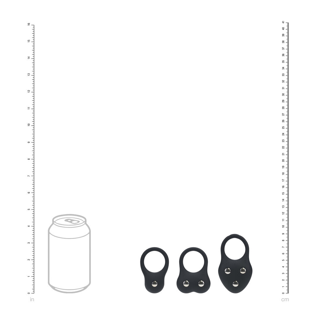 Levelz Silicone Training Cockring Set of 3 S/M/L