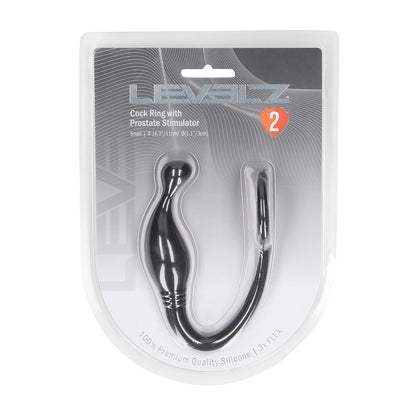 Levelz Silicone Cockring With Prostate Stimulator S