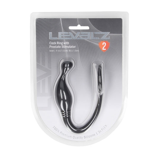 Levelz Silicone Cockring With Prostate Stimulator S