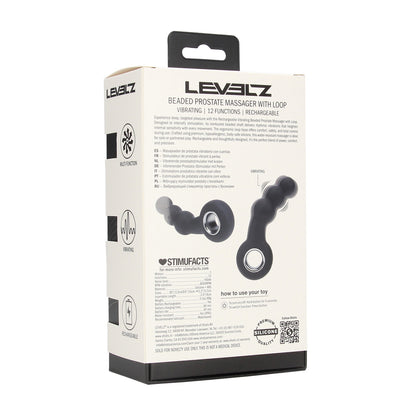 Levelz Vibrating Beaded Silicone Prostate Massager With Loop