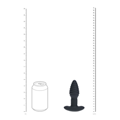 Levelz Vibrating And Rotating Ribbed Silicone Anal Plug