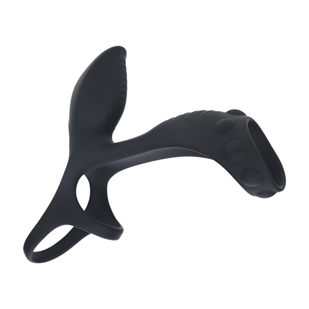 Levelz Vibrating Silicone Cock And Ball Ring With Shaft Loop