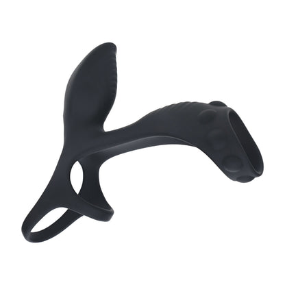 Levelz Vibrating Silicone Cock And Ball Ring With Shaft Loop