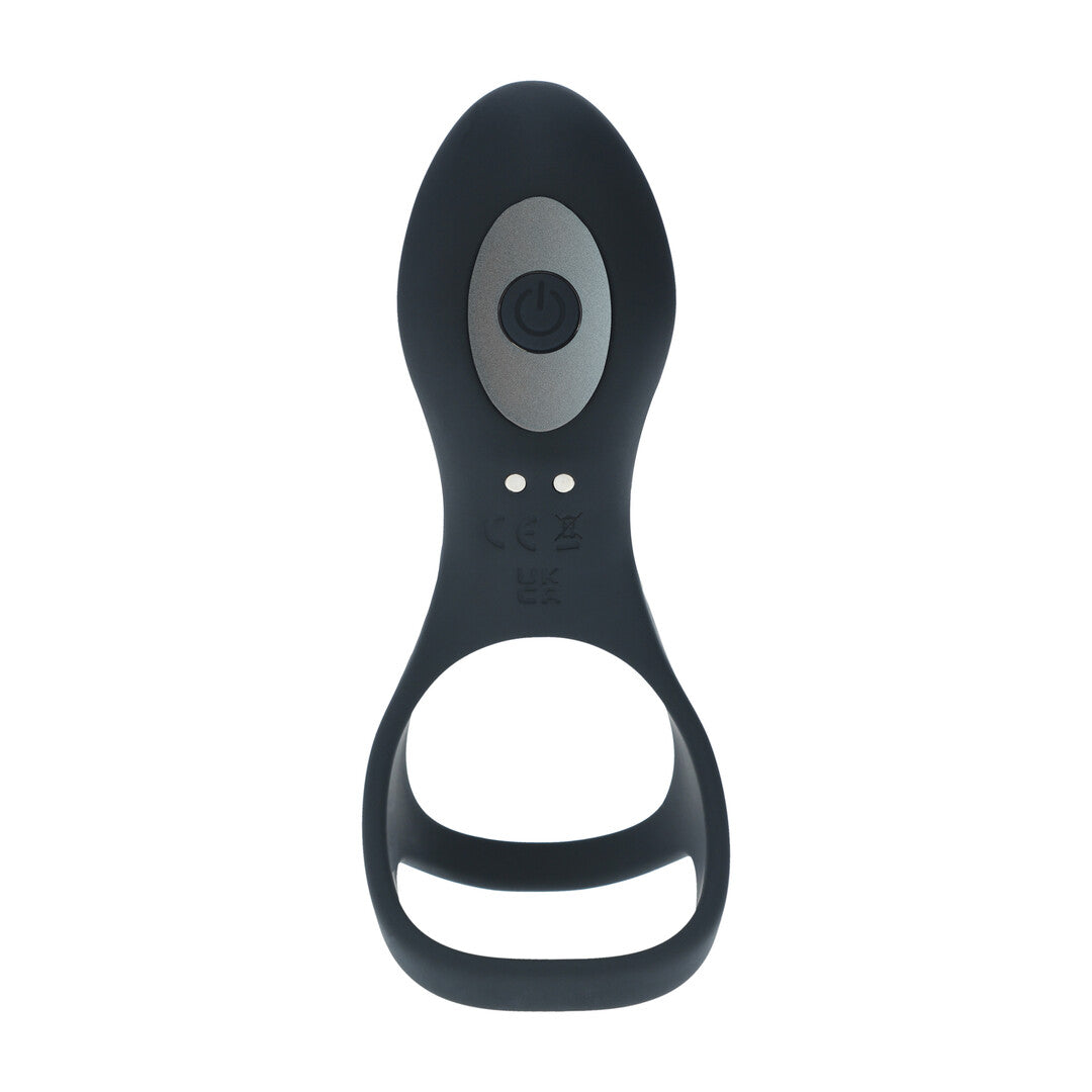 Levelz Vibrating Silicone Cock And Ball Ring With Shaft Loop