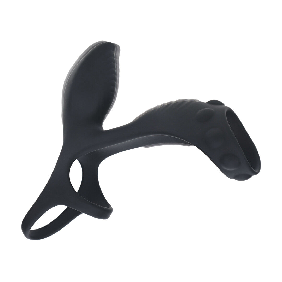 Levelz Vibrating Silicone Cock And Ball Ring With Shaft Loop