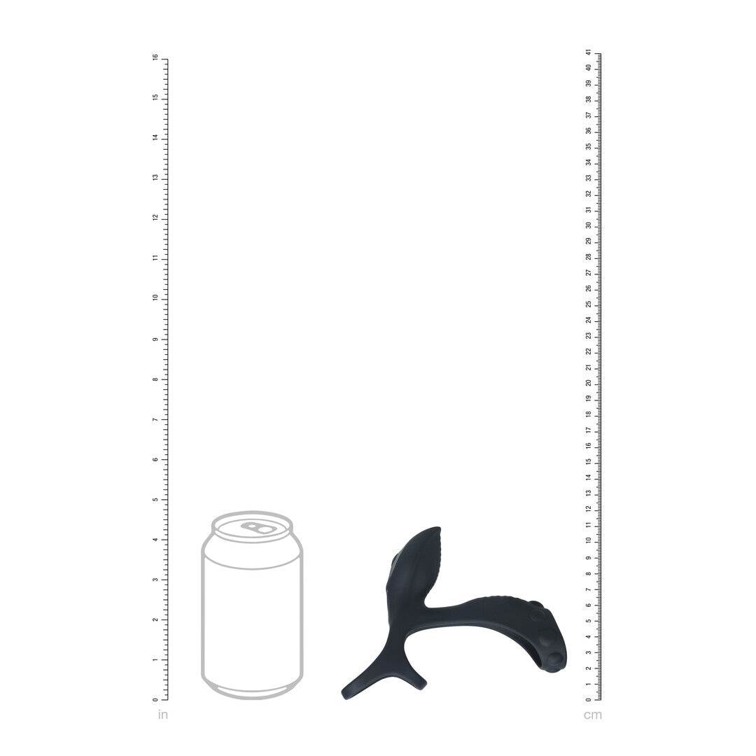 Levelz Vibrating Silicone Cock And Ball Ring With Shaft Loop