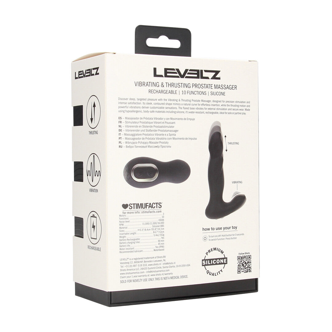 Levelz Vibrating And Thrusting Silicone Prostate Massager