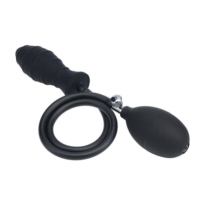 Levelz Ribbed Inflatable Silicone Anal Plug