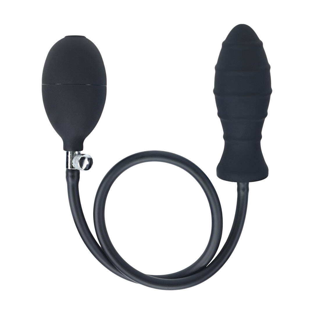 Levelz Ribbed Inflatable Silicone Anal Plug