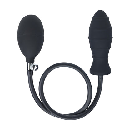 Levelz Ribbed Inflatable Silicone Anal Plug