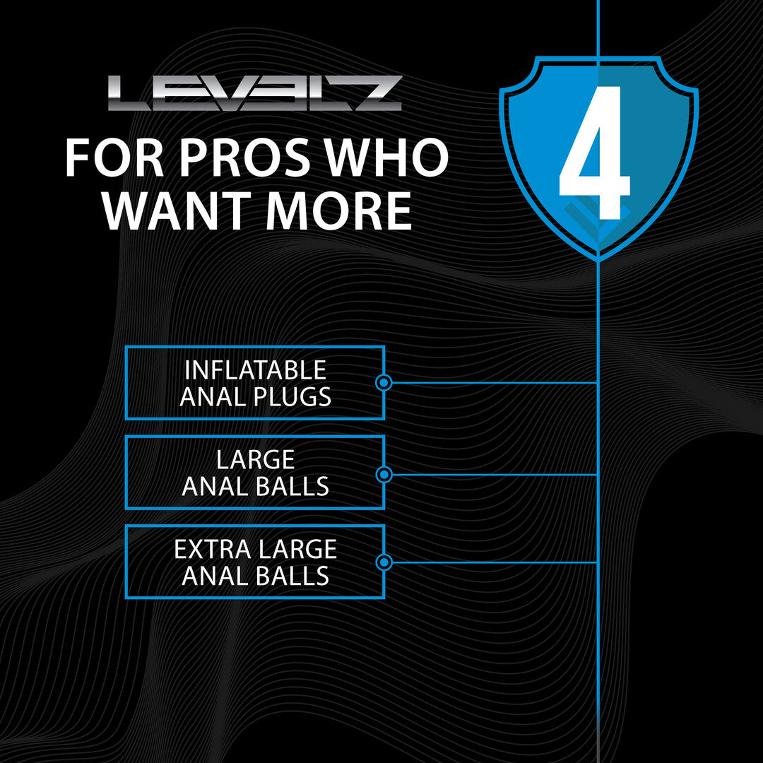 Levelz Beaded Inflatable Silicone Anal Plug