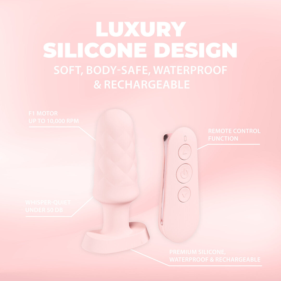 Loveline International Velvet Remote Control Vibrating Plug