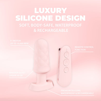 Loveline International Velvet Remote Control Vibrating Plug