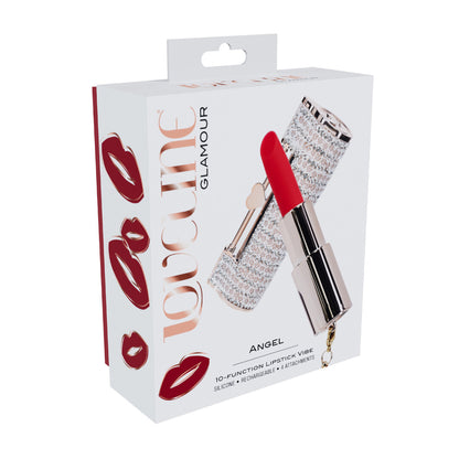 Loveline International Angel Lipstick Vibrator with 4 Attachements
