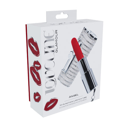 Loveline International Angel Lipstick Vibrator with 4 Attachements