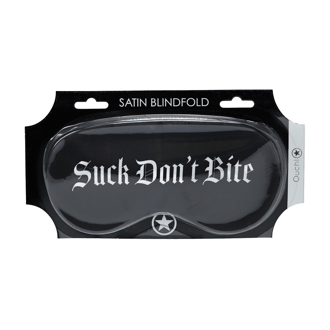 Ouch! Suck Don’t Bite Printed Satin Mask