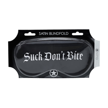 Ouch! Suck Don’t Bite Printed Satin Mask