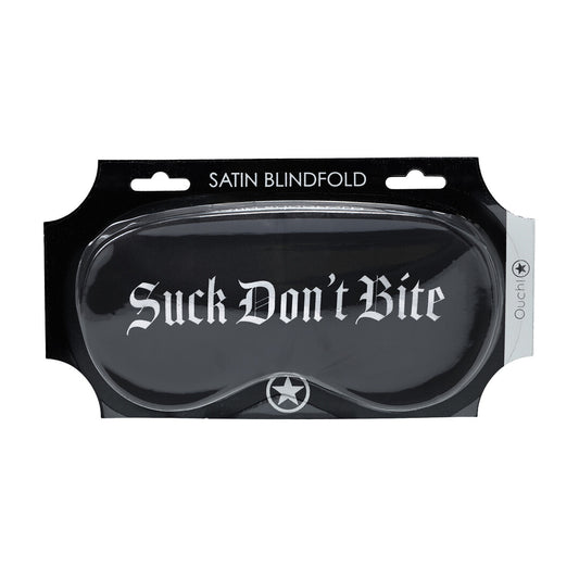 Ouch! Suck Don’t Bite Printed Satin Mask