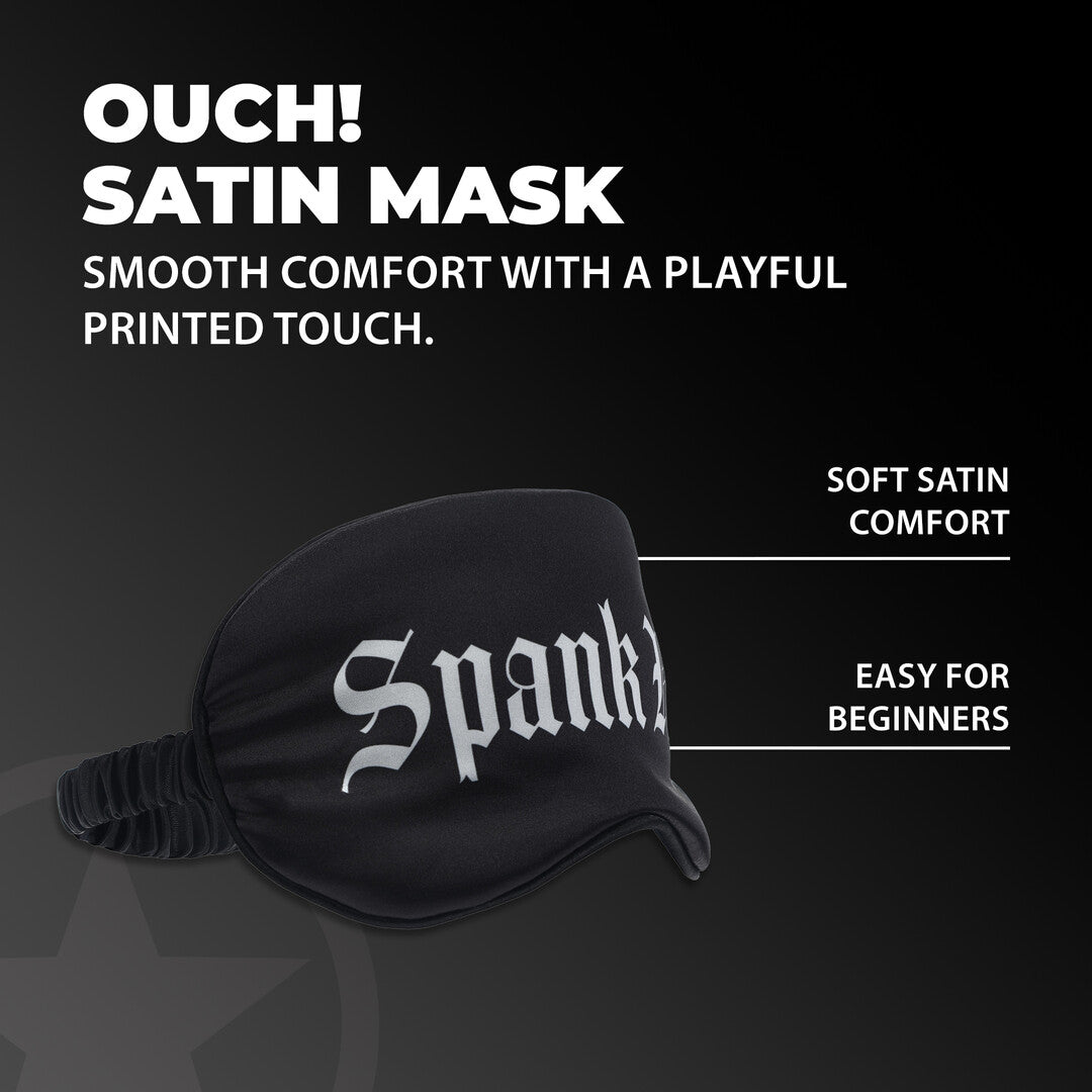 Ouch! Spank Me Printed Satin Mask