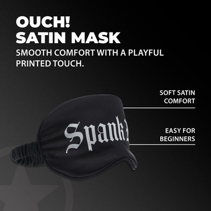 Ouch! Spank Me Printed Satin Mask