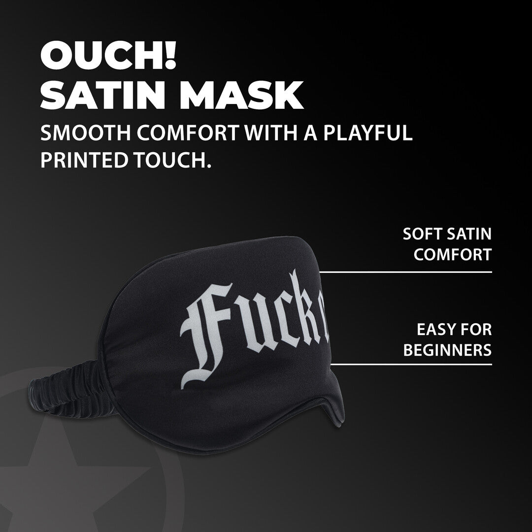 Ouch! Fuck Off Printed Satin Mask