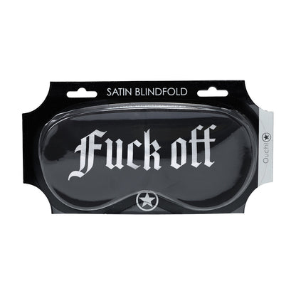 Ouch! Fuck Off Printed Satin Mask