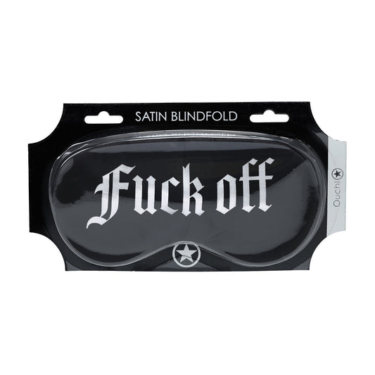 Ouch! Fuck Off Printed Satin Mask