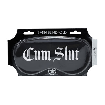Ouch! Cum Slut Printed Satin Mask