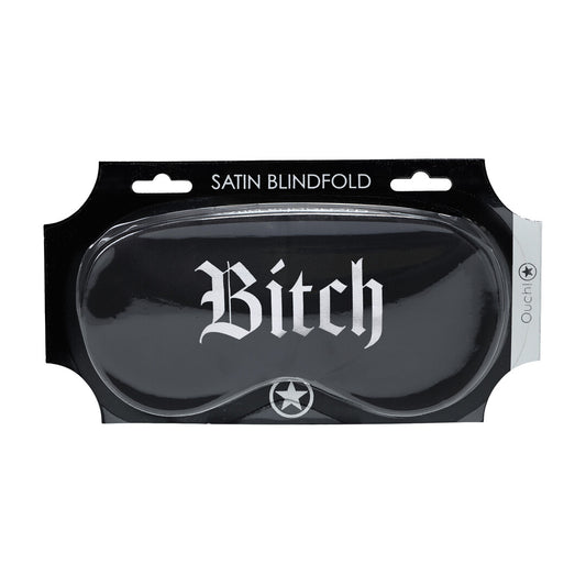 Ouch! Bitch Printed Satin Mask