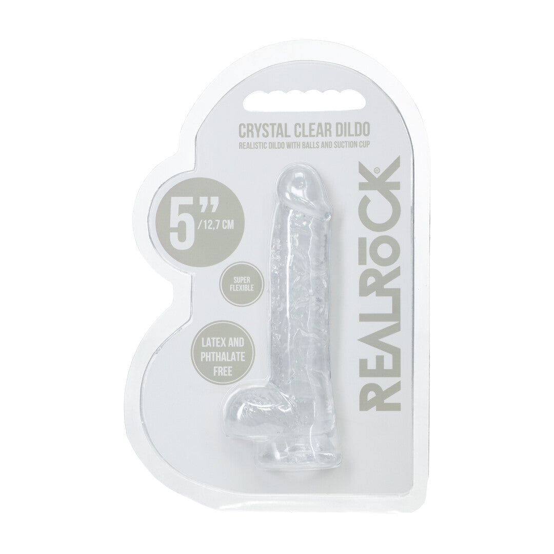 RealRock Realistic Dildo With Balls 5" / 12.7 cm