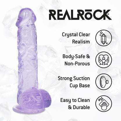 RealRock Realistic Dildo With Balls 5" / 12.7 cm