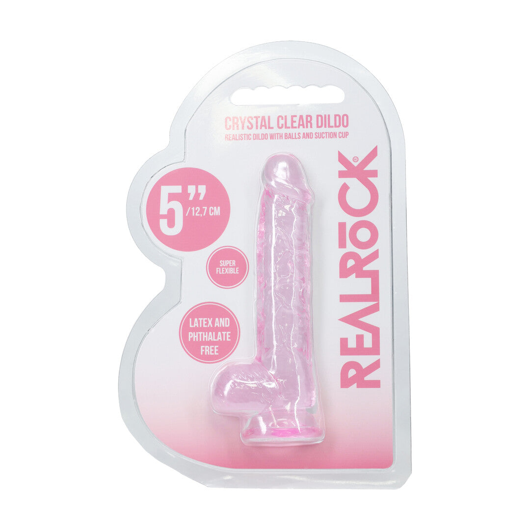 RealRock Realistic Dildo With Balls 5" / 12.7 cm