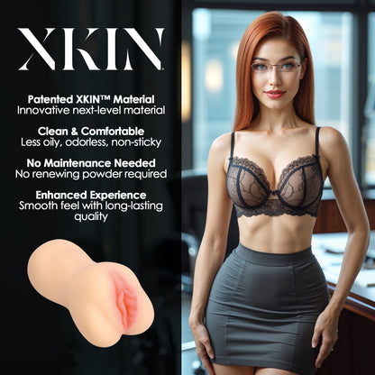 Xkin Career Girls Seductive Secretary Amber Blowfile TPE Large Masturbator