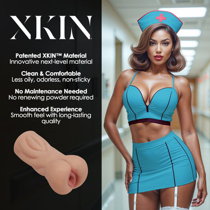 Xkin Career Girls Naughty Nurse Trixie Nightshift TPE Small Masturbator