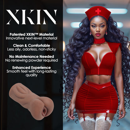 Xkin Career Girls Naughty Nurse Riley Rearview TPE Small Masturbator